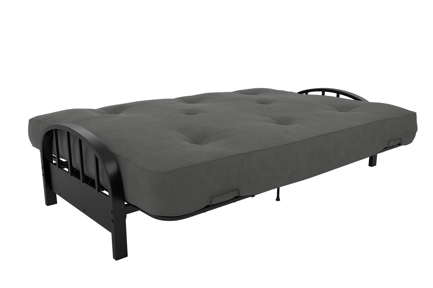 Aiden Metal Full Size Futon Frame with Multiple Reclining Positions - Black