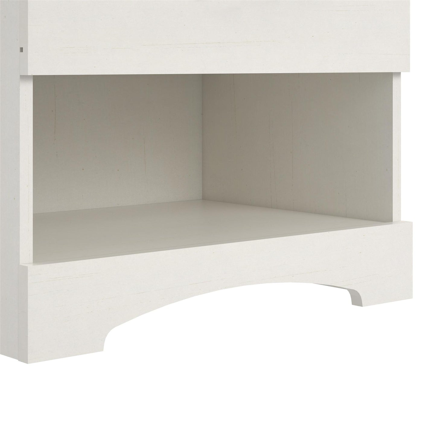 Crescent Point Nightstand, Vintage White - Vintage White