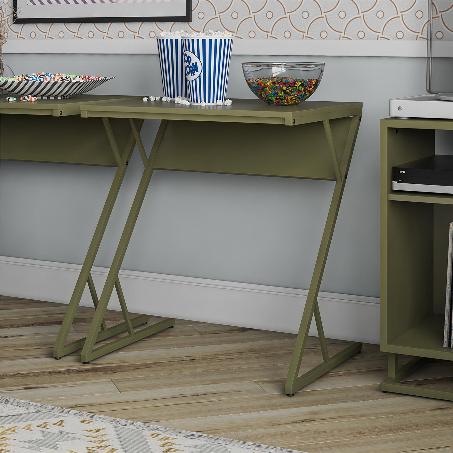 Regal Laptop Couch Desk & Accent Table, Olive Green - Olive Green