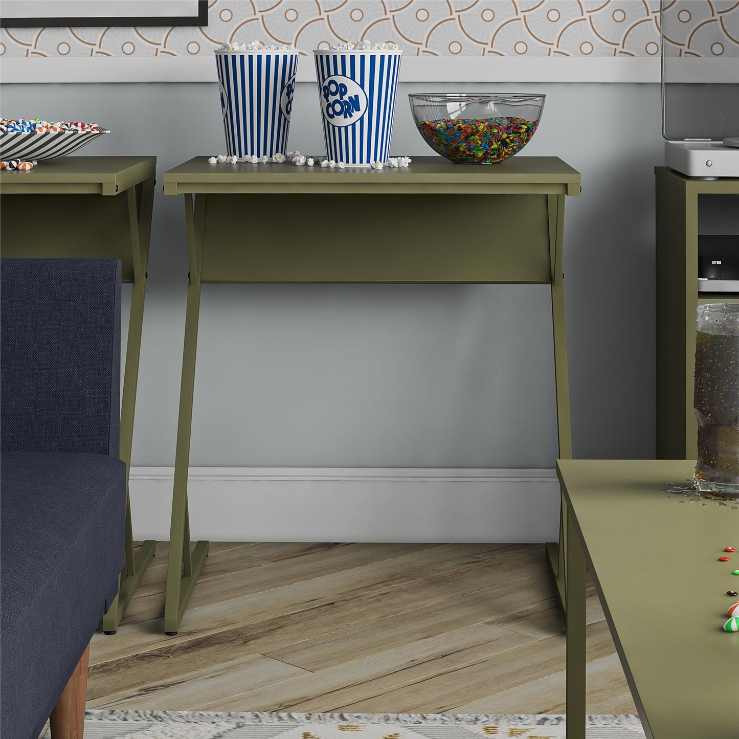 Regal Laptop Couch Desk & Accent Table, Olive Green - Olive Green
