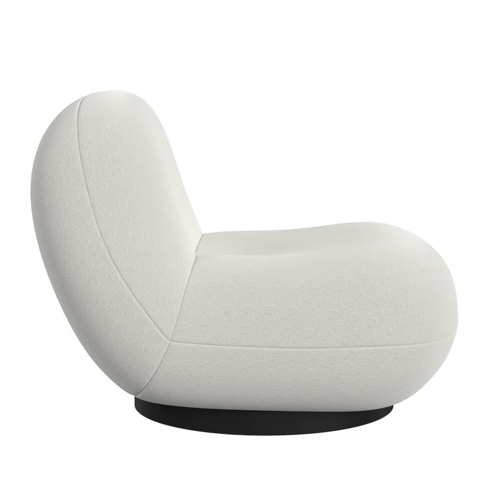 Crosby Boucle Swivel Chair - White