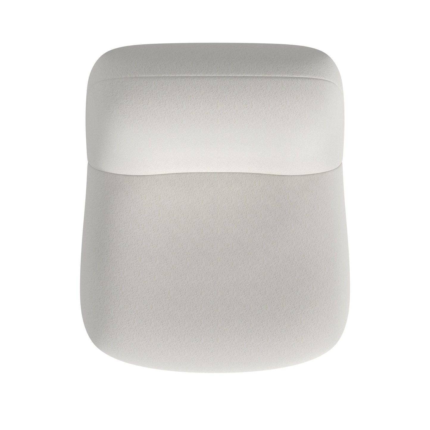 Crosby Boucle Swivel Chair - White