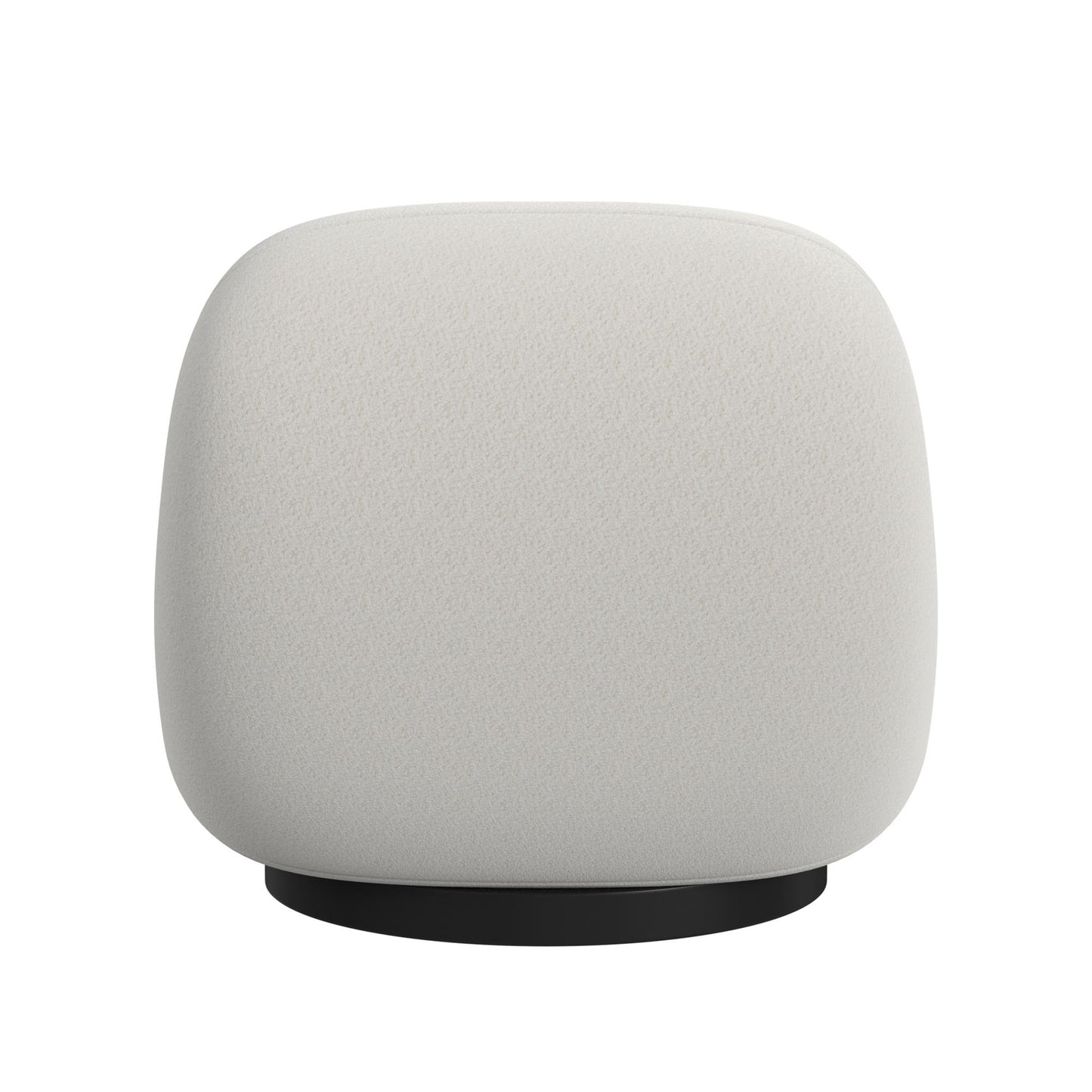 Crosby Boucle Swivel Chair - White