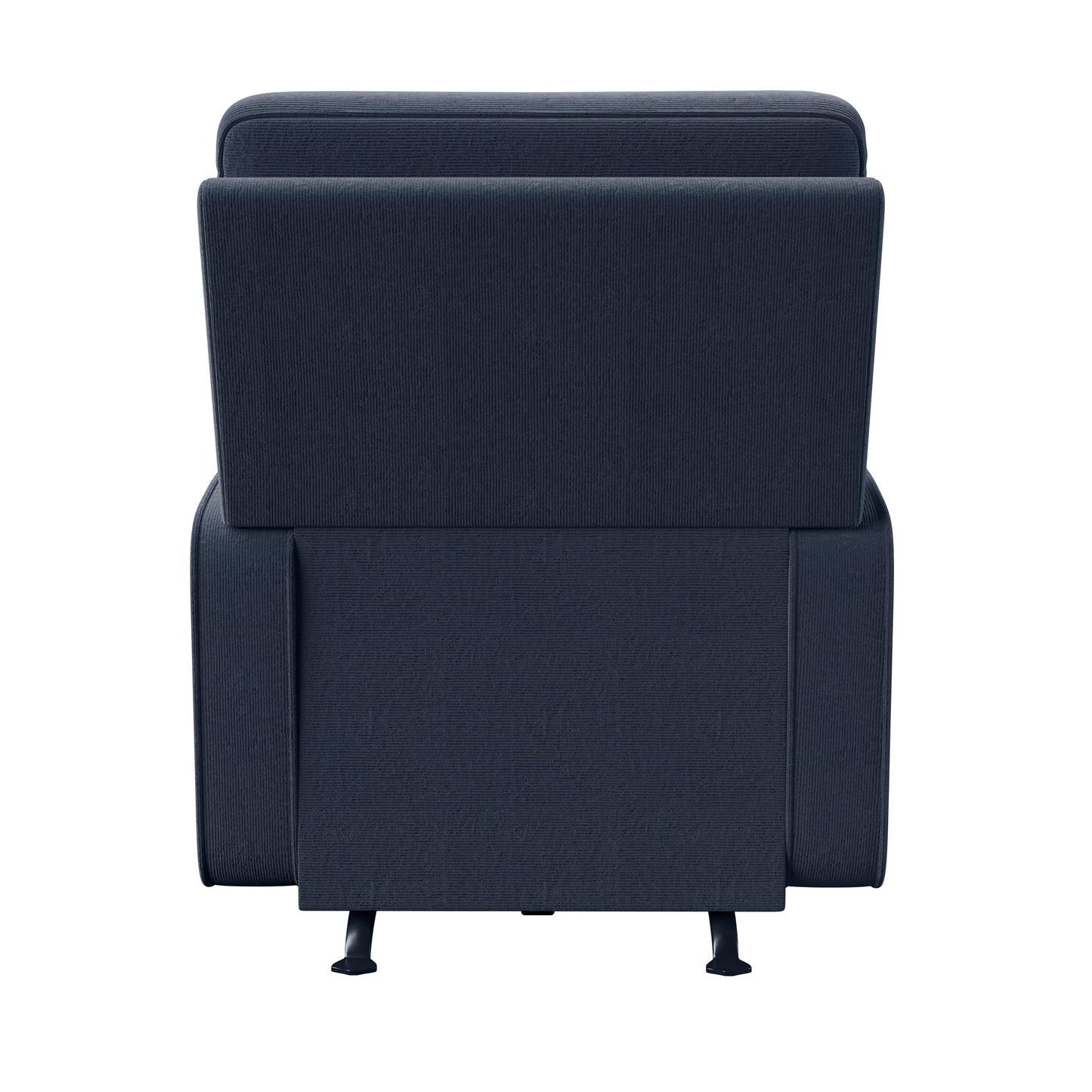 Baby Relax Salma Glider Rocker Recliner Chair, Navy Chenille - Navy