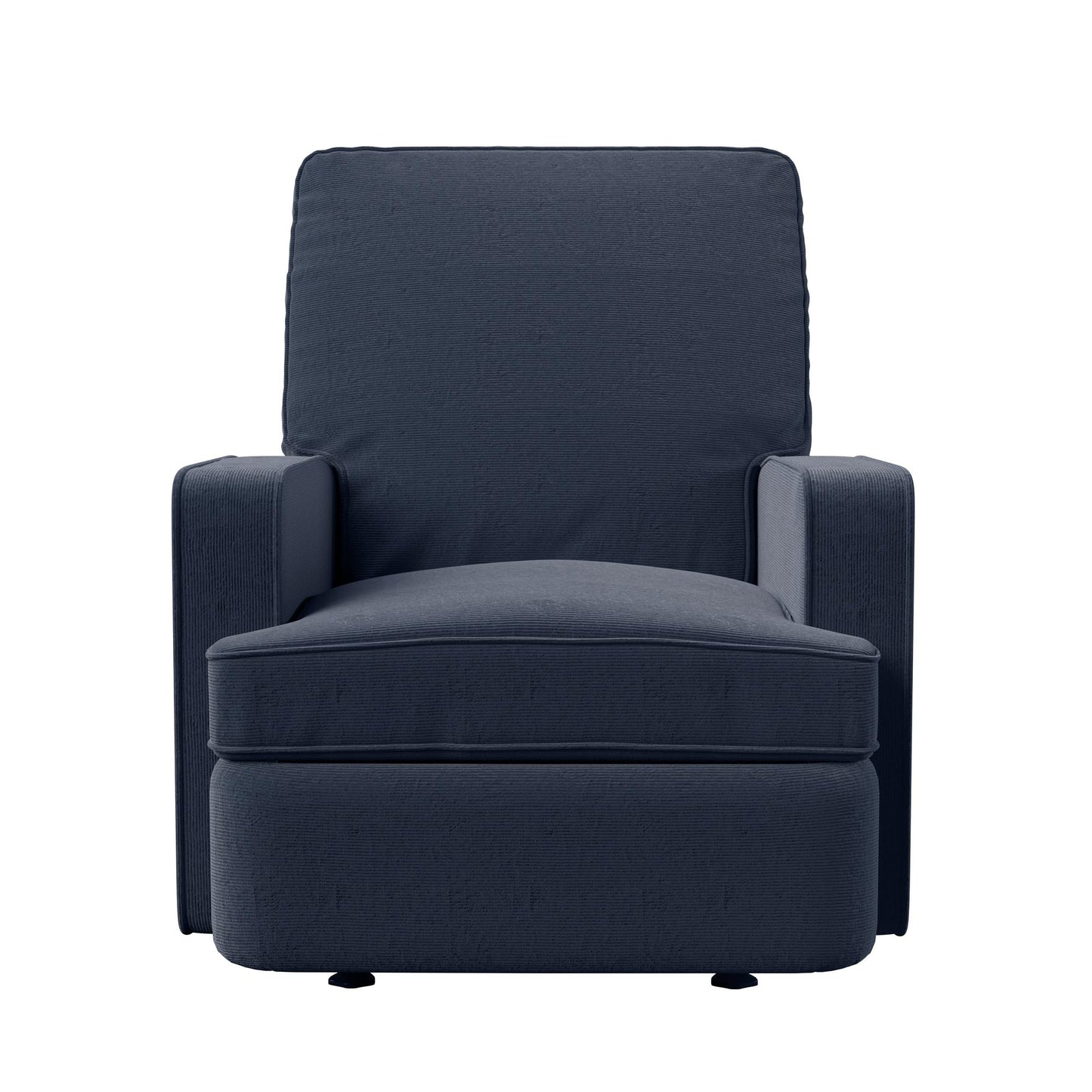Baby Relax Salma Glider Rocker Recliner Chair, Navy Chenille - Navy