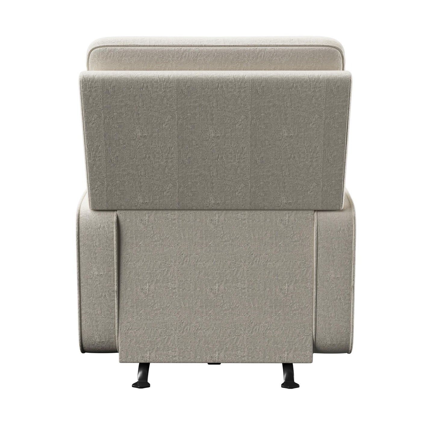 Baby Relax Salma Glider Rocker Recliner Chair, Beige Chenille - Beige