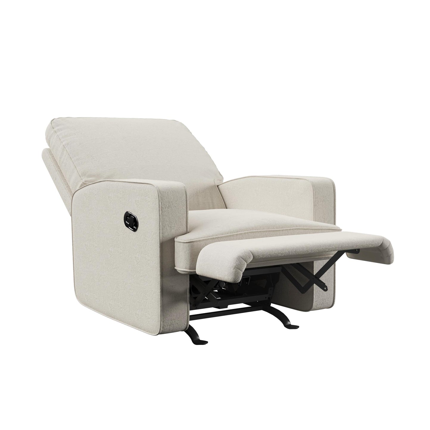 Baby Relax Salma Glider Rocker Recliner Chair, Beige Chenille - Beige