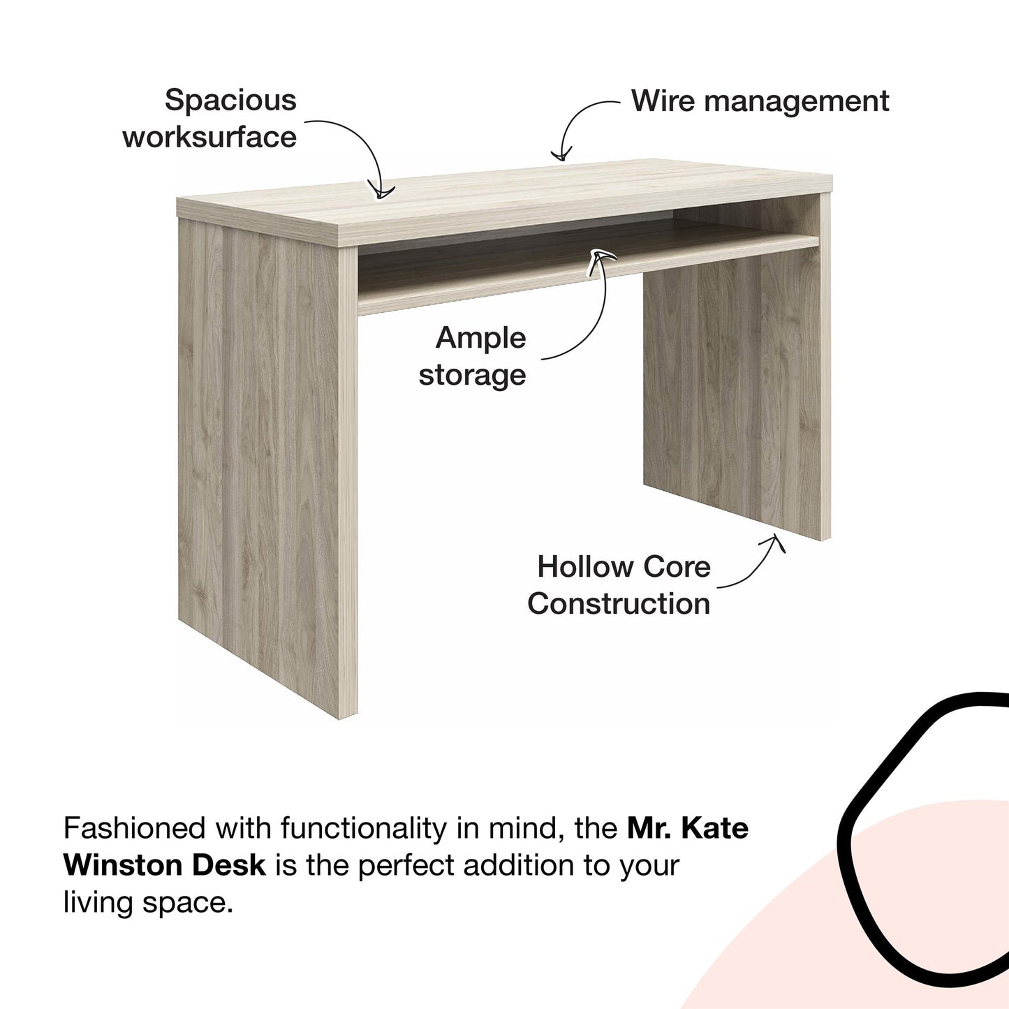Winston Desk, Plaster - Plaster