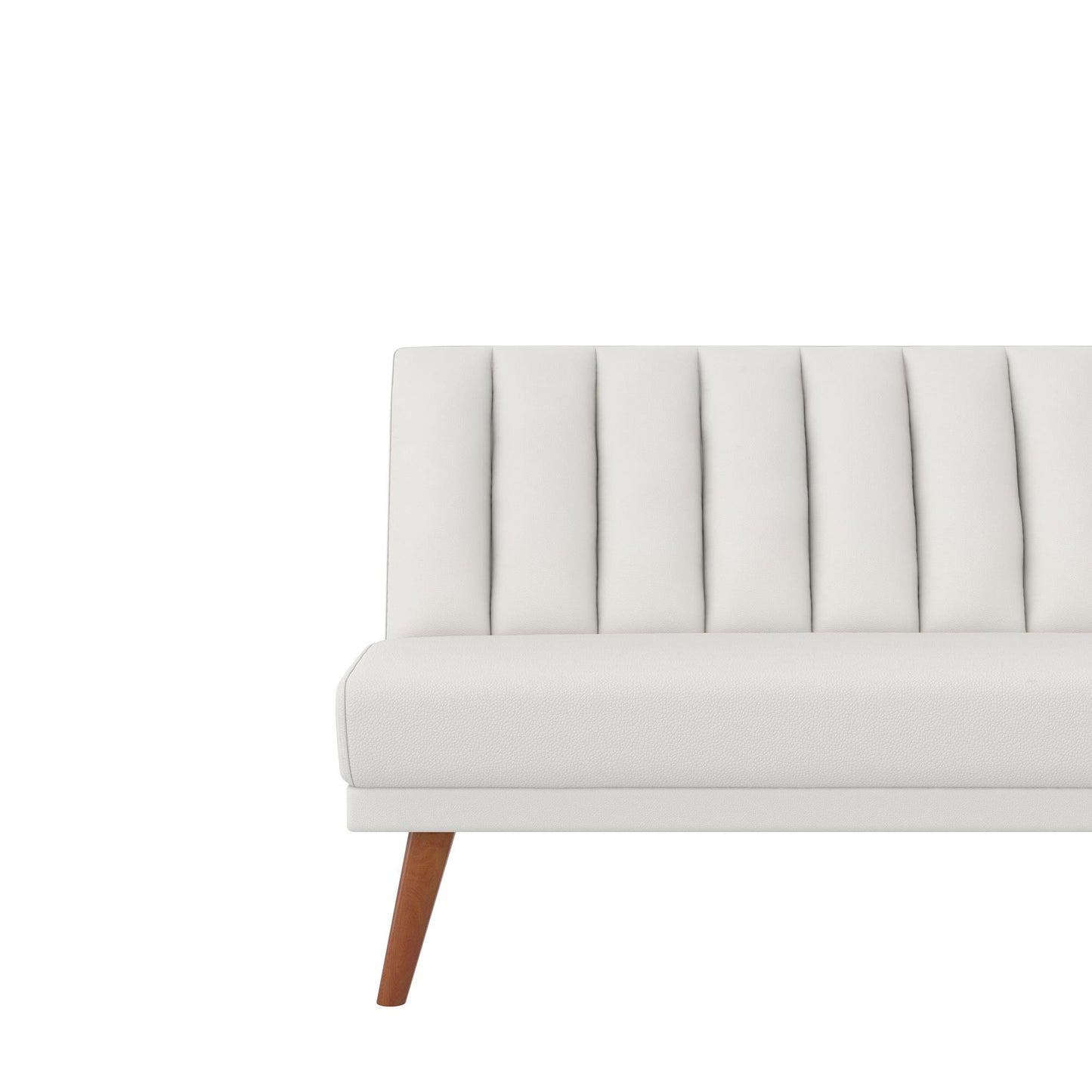 Brittany Armless Futon - White