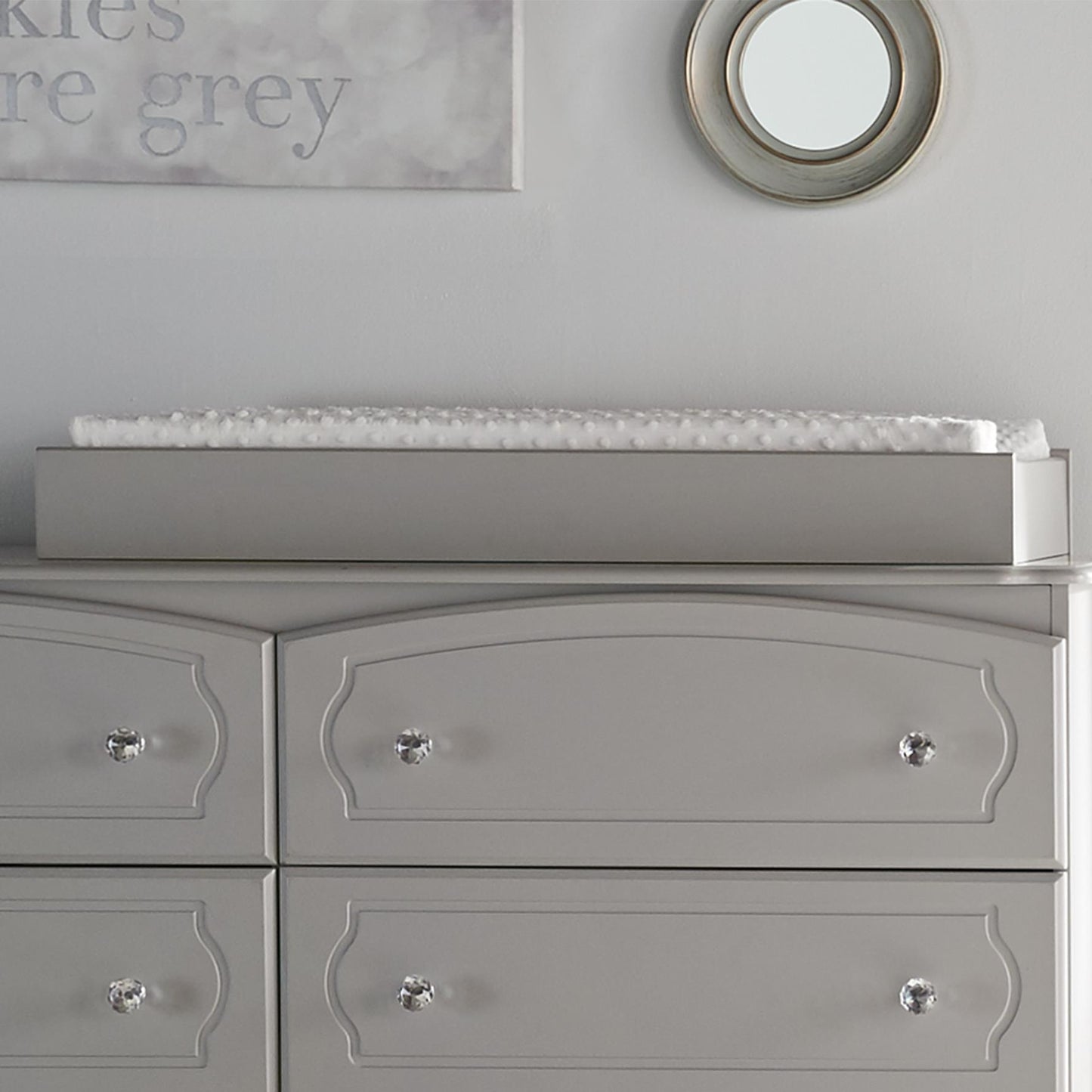 Rowan Valley Changing Table Topper for Dressers - Dove Gray