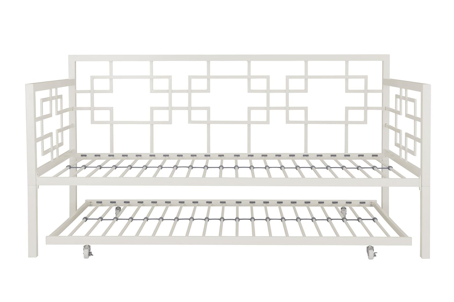 Better Homes & Gardens Twin Daybed with Trundle, Off White Metal - White