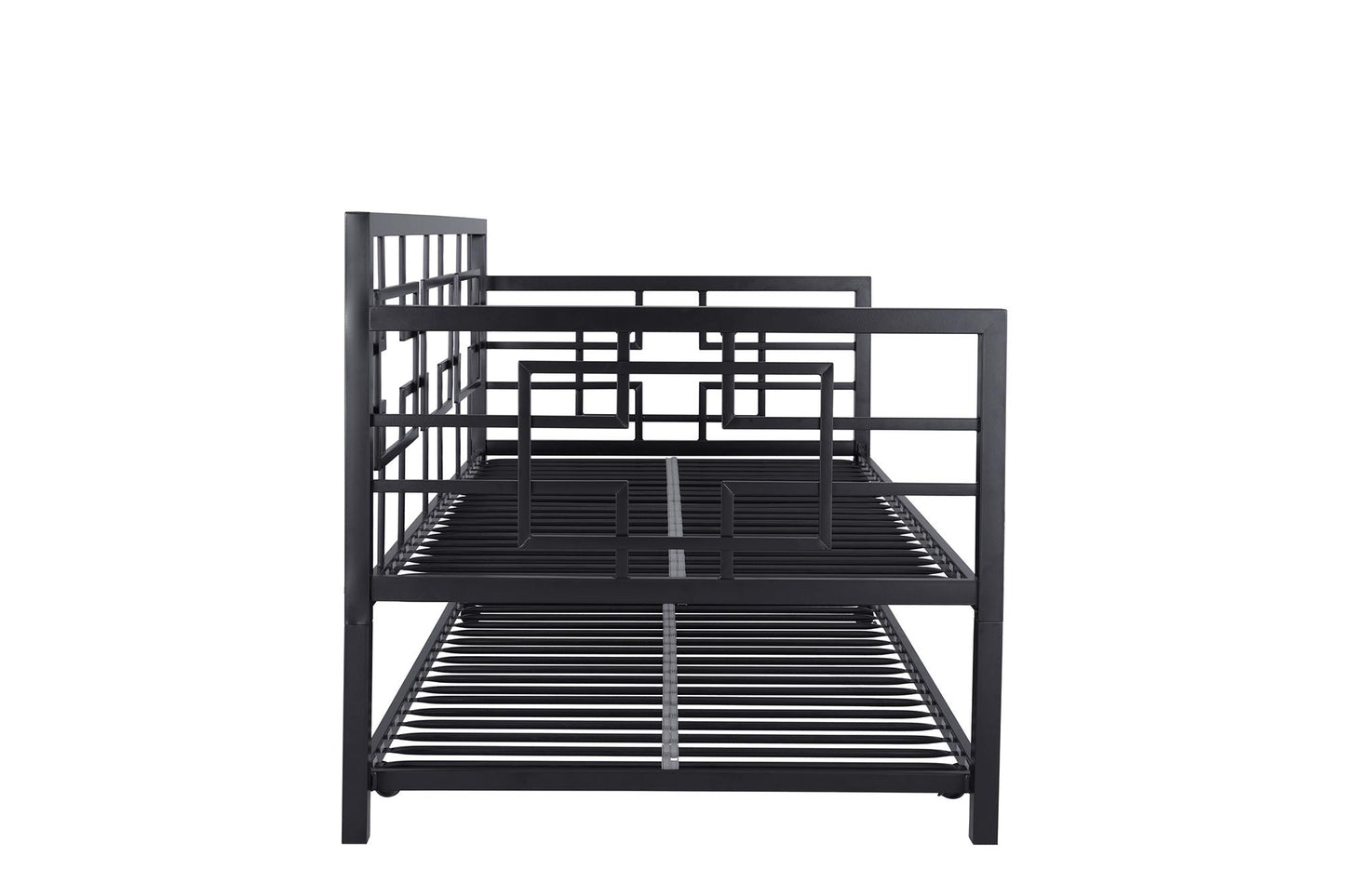 Better Homes & Gardens Twin Daybed with Trundle, Black Metal - Black