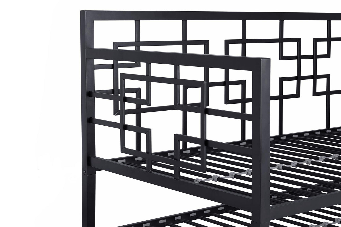 Better Homes & Gardens Twin Daybed with Trundle, Black Metal - Black