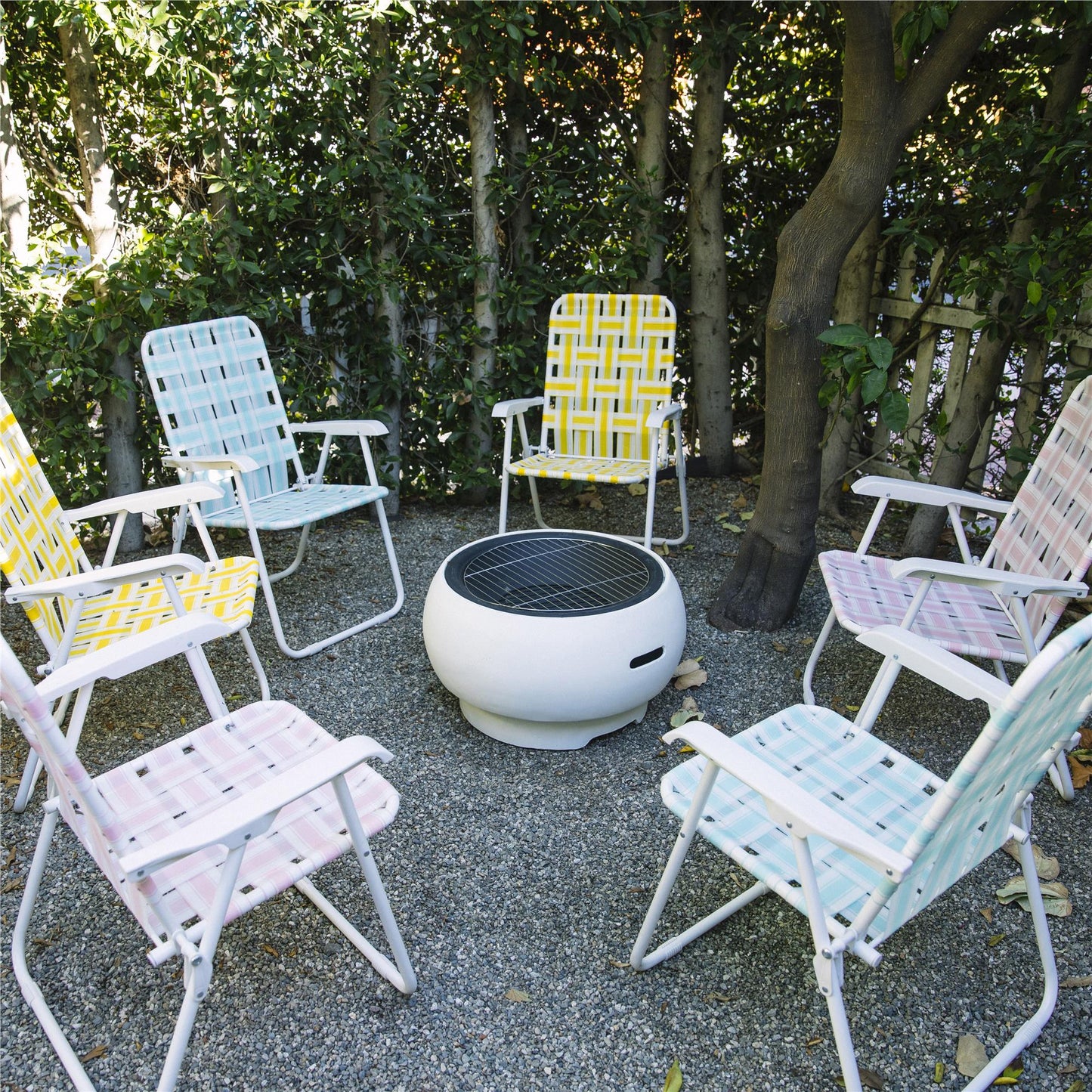 Novogratz Poolside Gossip, Priscilla Folding Chairs, 2-Pack, Aqua Haze - Aqua Haze - 2-Pack
