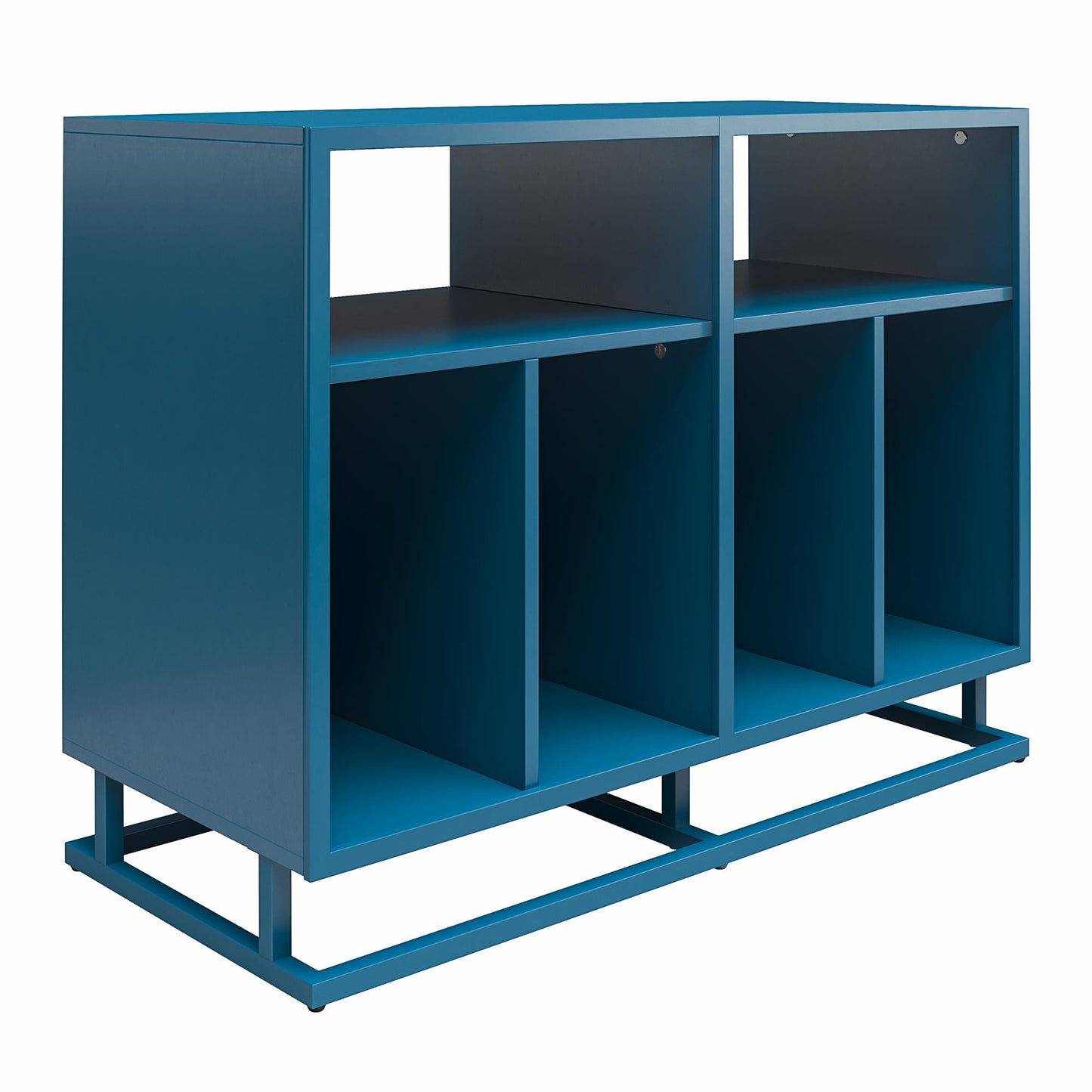 Regal Double Wide Record Station, Blue - Blue