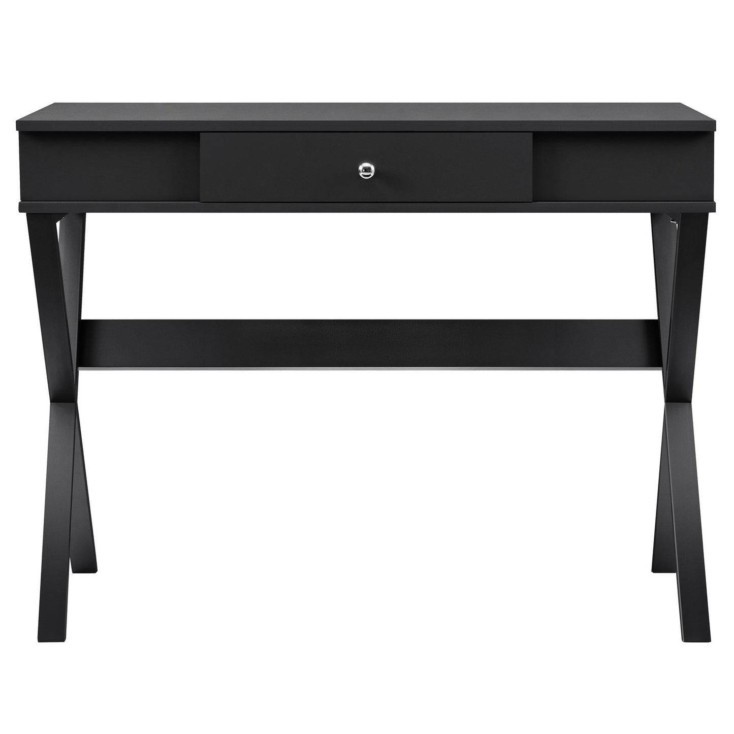 Paxton Campaign Computer Desk, Black - Black