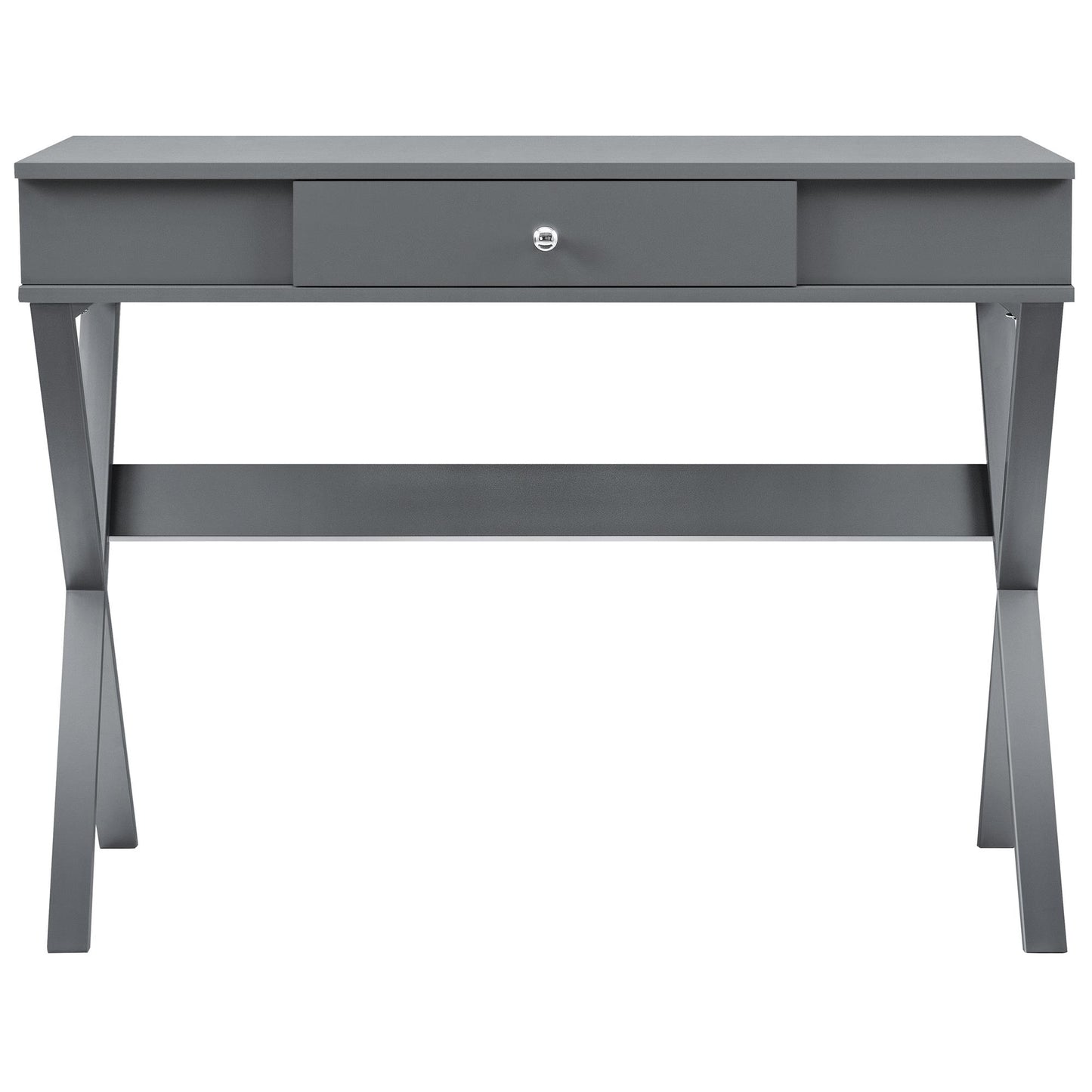 Paxton Campaign Desk - Graphite Grey