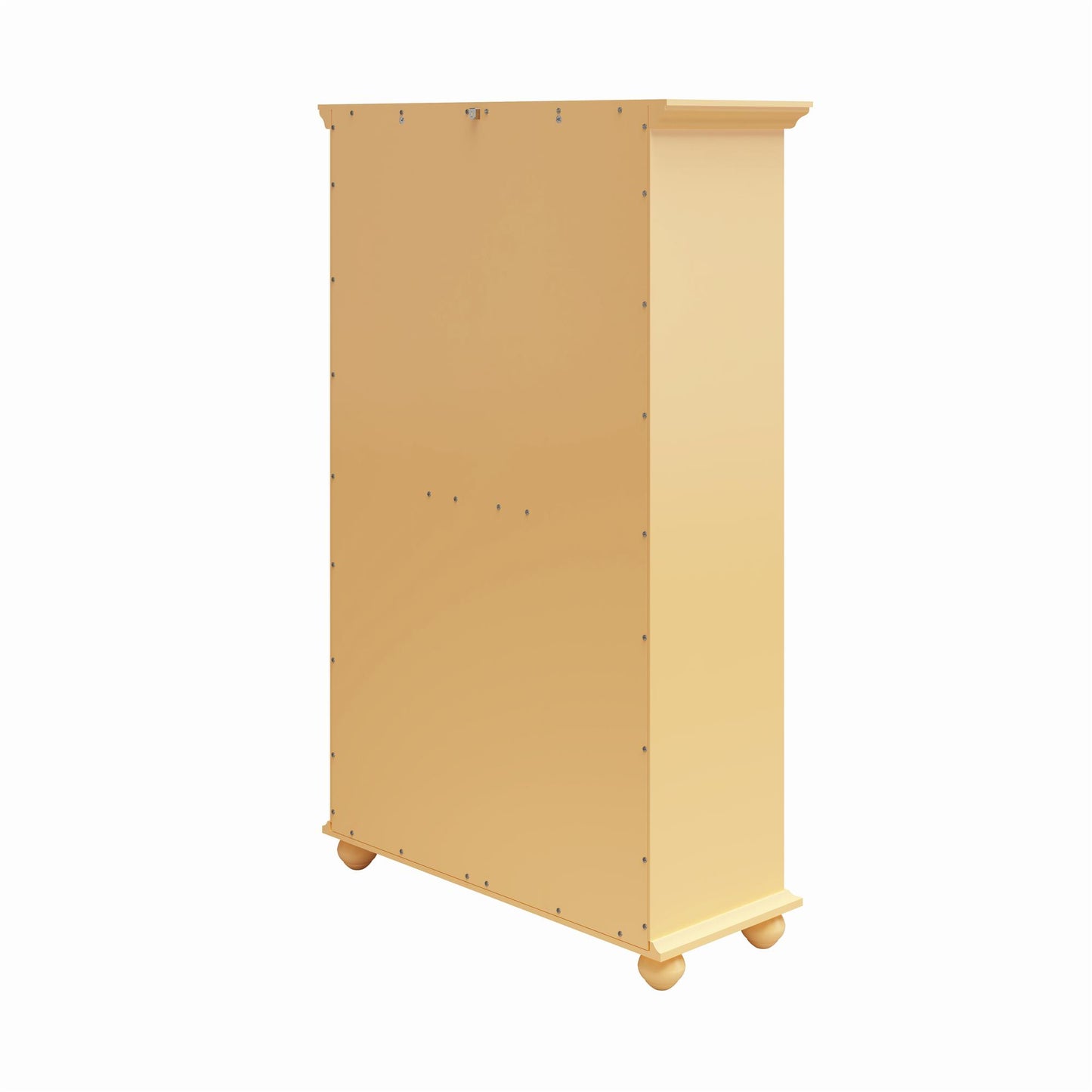 Aaron Lane Tall Bookcase with 2 Sliding Glass Doors - Sunlight Yellow