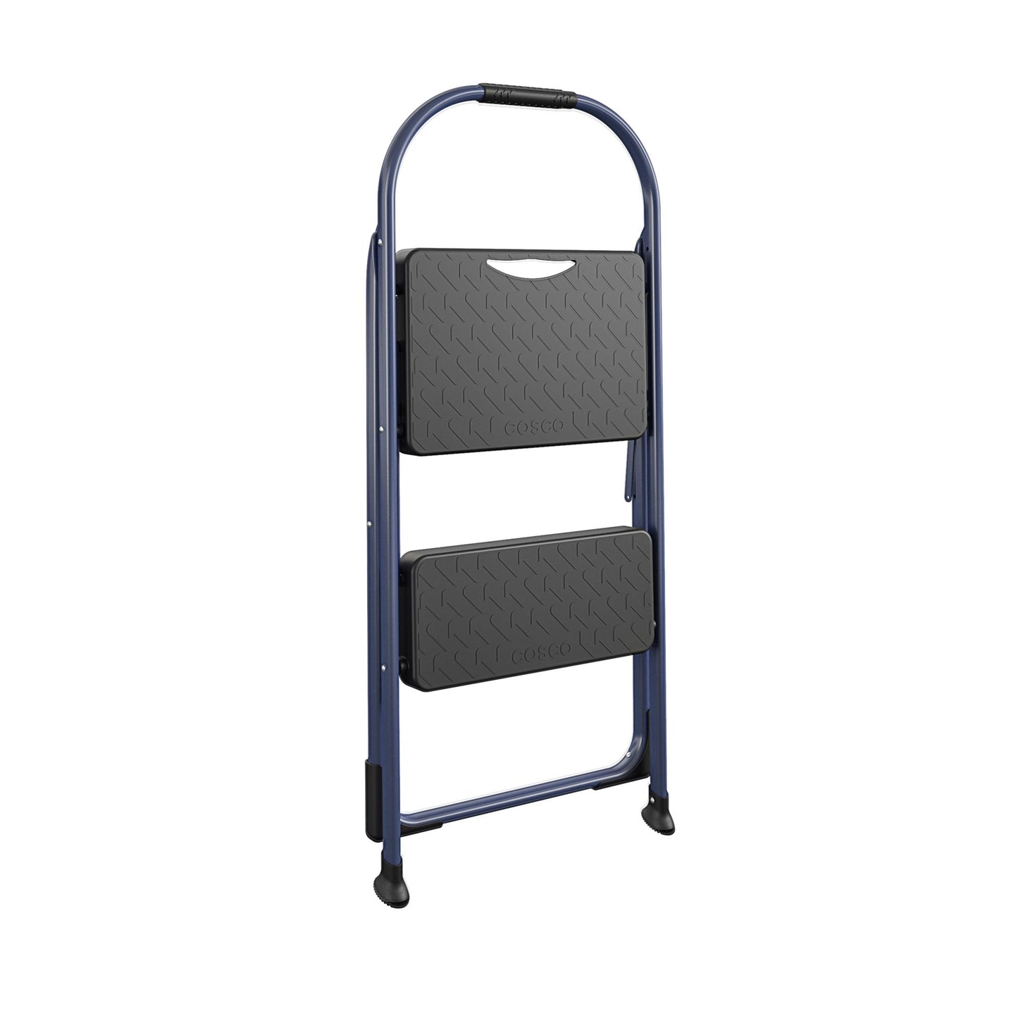 Multi-Step Folding Step Stool with 225 lb Weight Capacity - Navy - 2 Step