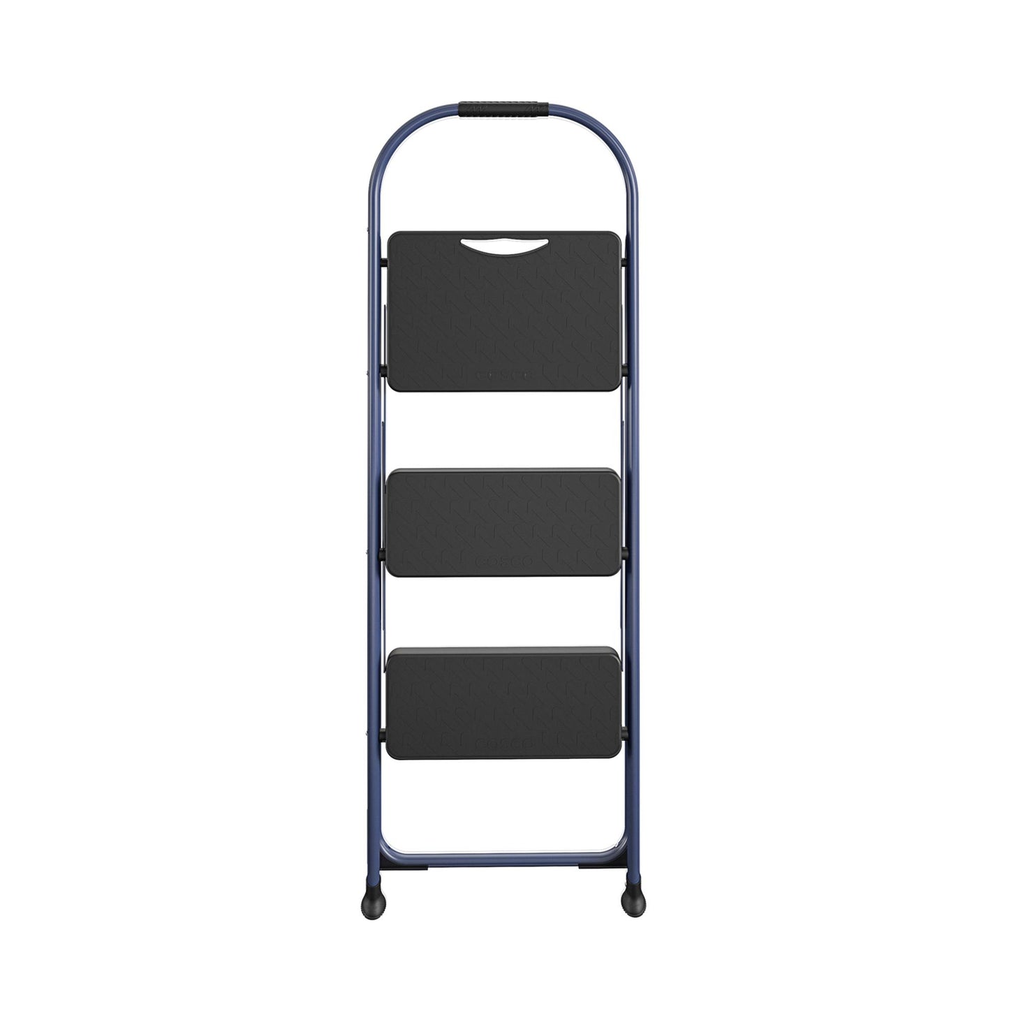 Multi-Step Folding Step Stool with 225 lb Weight Capacity - Navy - 3 Step