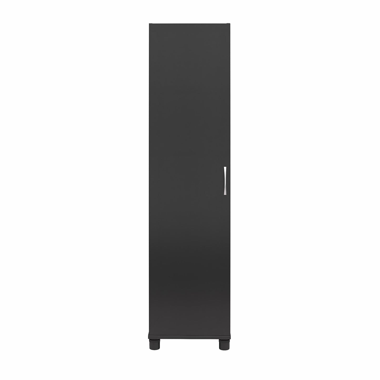 Basin 60" Tall Storage Cabinet with 4 Shelves and Adjustable Feet - Black