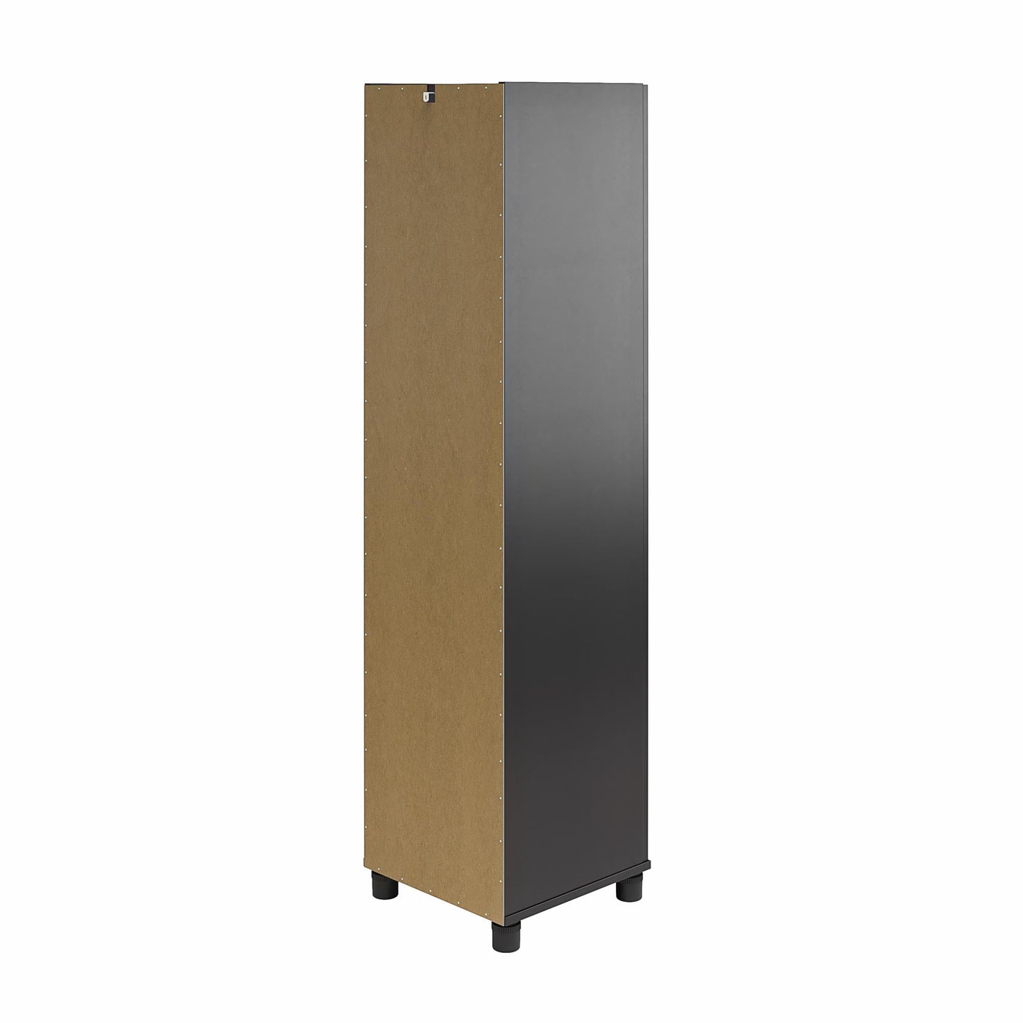 Basin 60" Tall Storage Cabinet with 4 Shelves and Adjustable Feet - Black