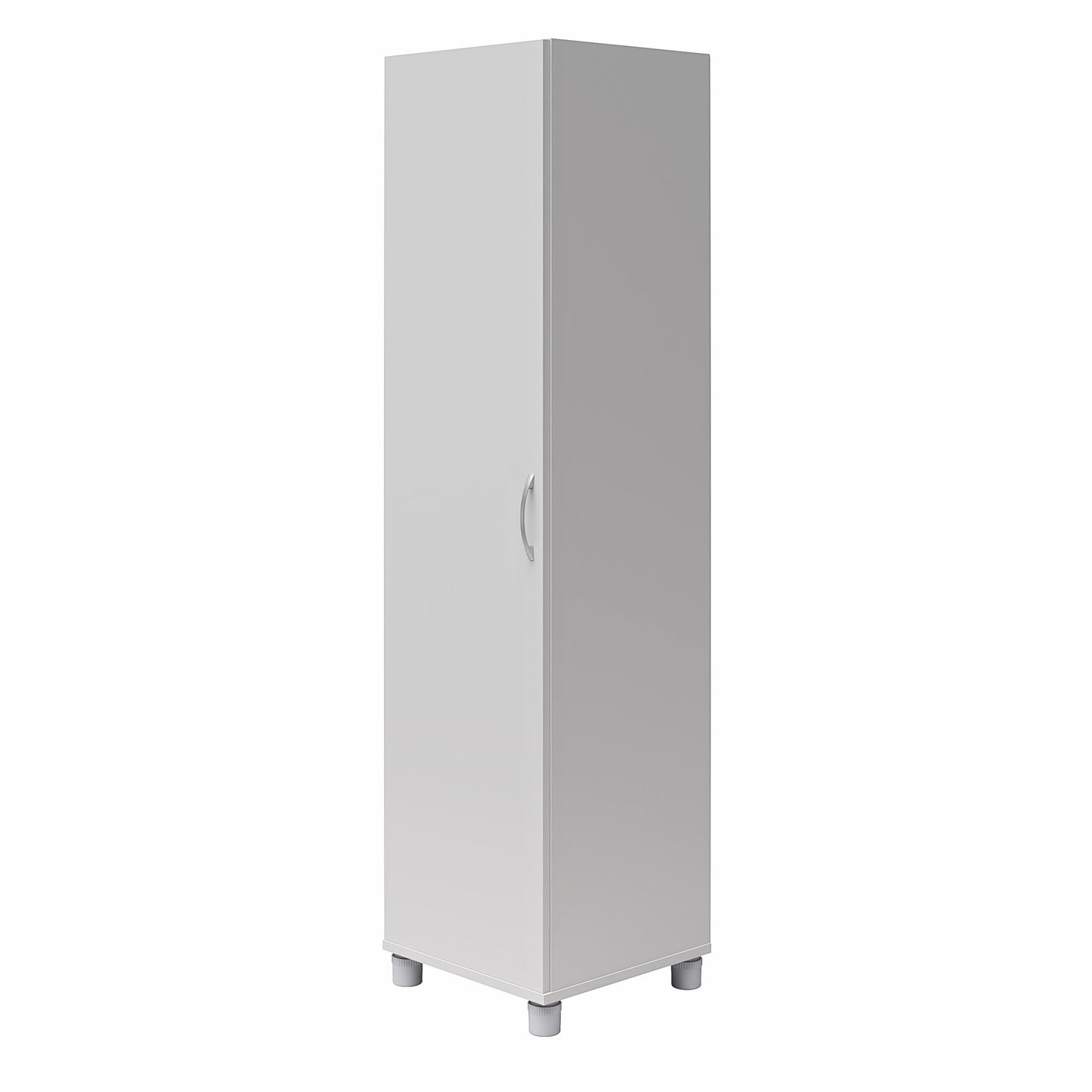 Basin 60" Tall Storage Cabinet with 4 Shelves and Adjustable Feet - Dove Gray