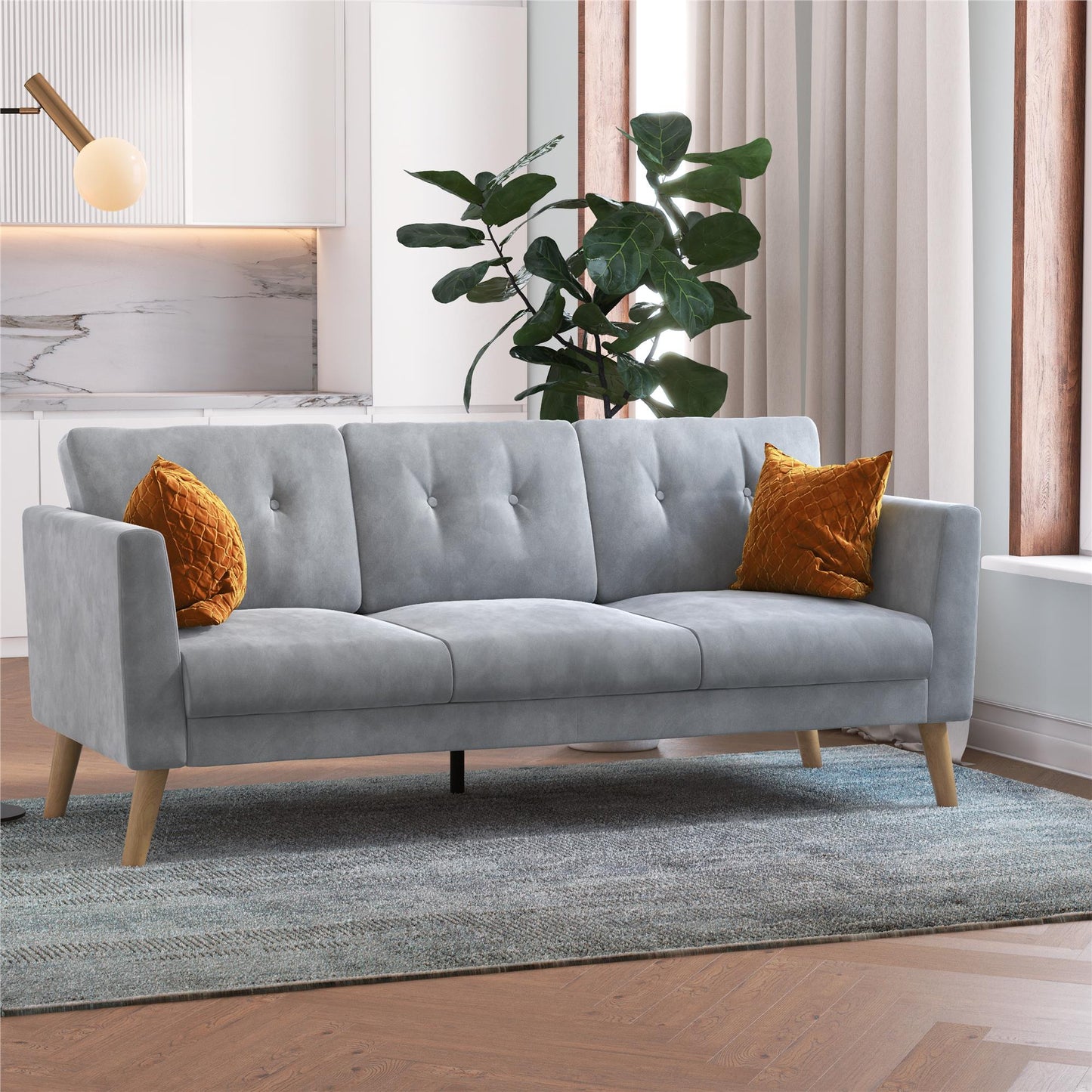 Gloria Sofa Sectional - Light Gray