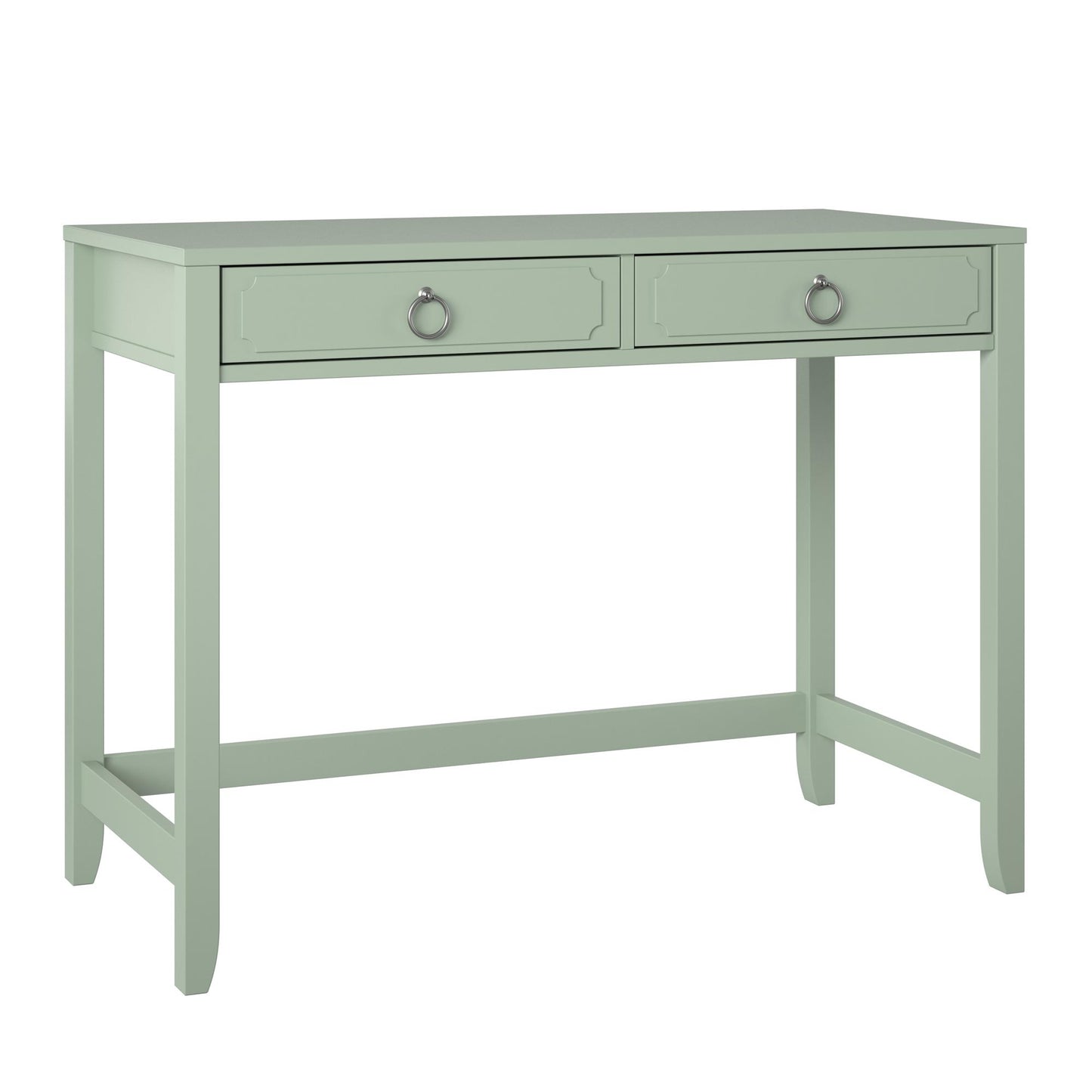 Her Majesty 2 Drawer Writing Desk, Pale Green - Pale Green