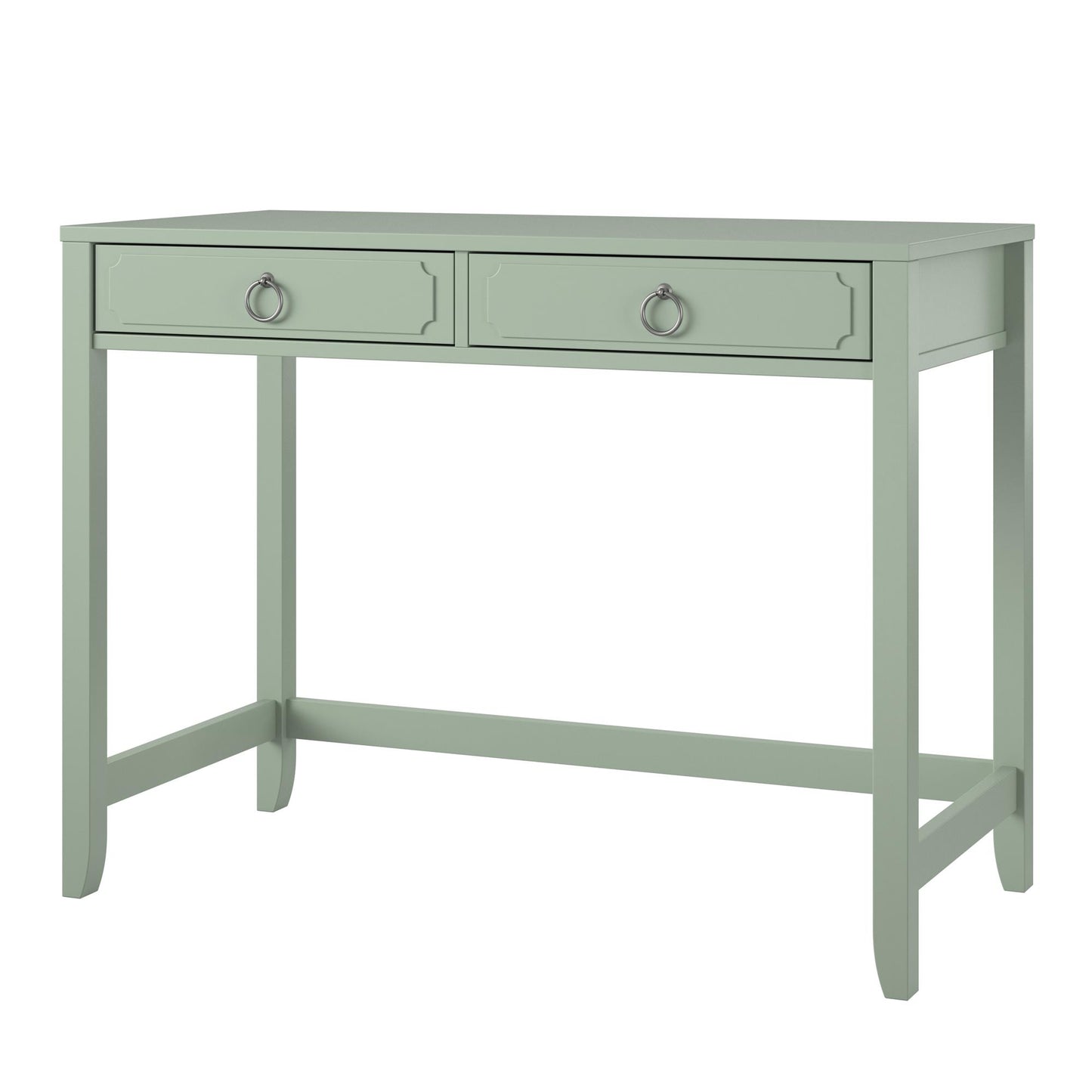 Her Majesty 2 Drawer Writing Desk, Pale Green - Pale Green
