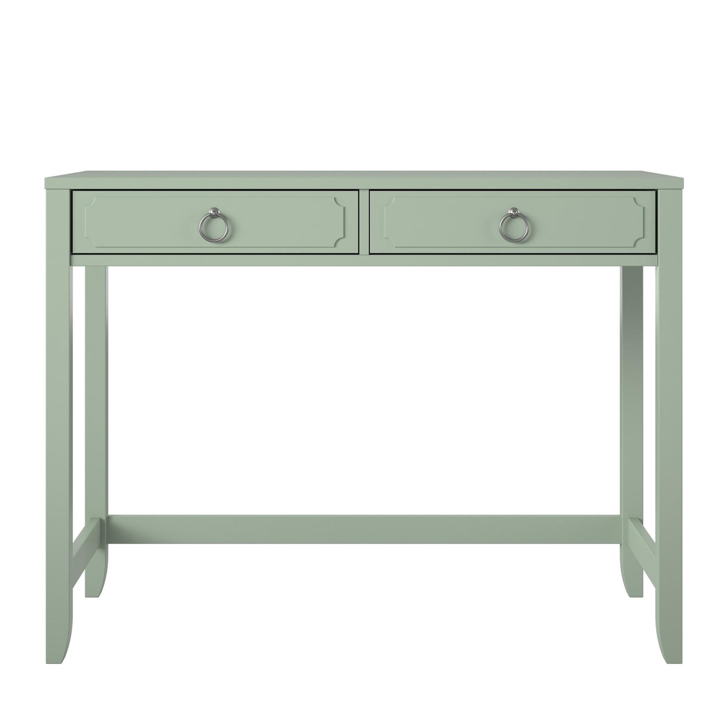 Her Majesty 2 Drawer Writing Desk, Pale Green - Pale Green