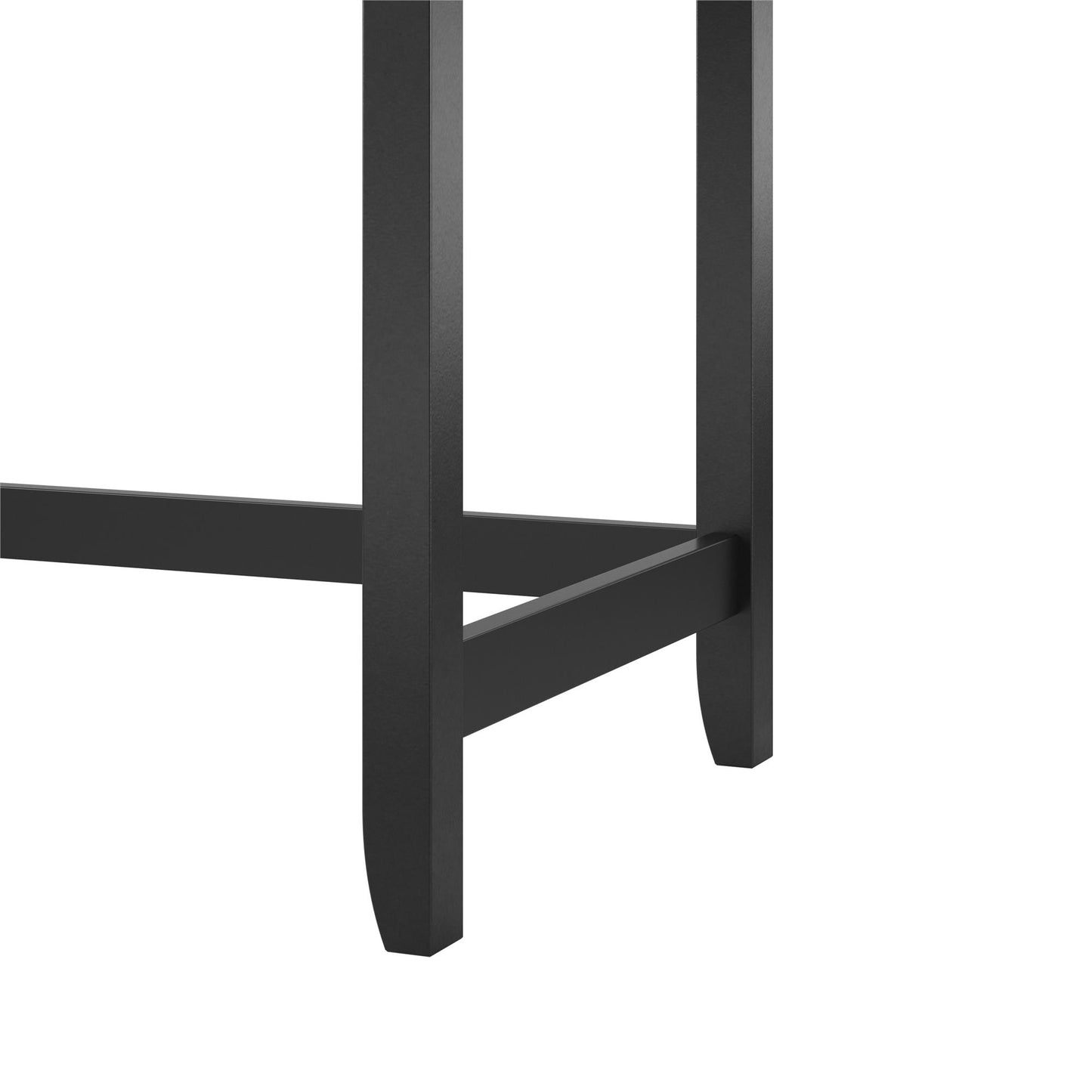Her Majesty 2 Drawer Writing Desk, Black - Black