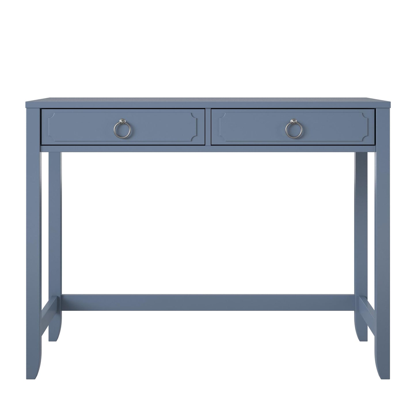 Her Majesty 2 Drawer Writing Desk, Blue - Blue