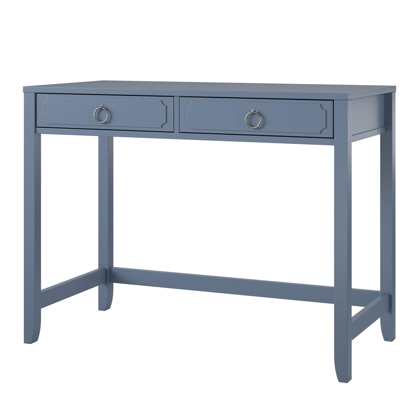 Her Majesty 2 Drawer Writing Desk, Blue - Blue