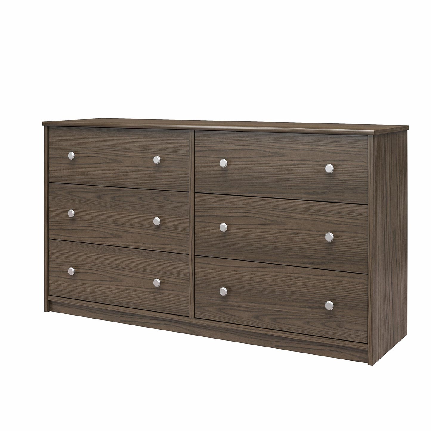 Ellwyn 6 Drawer Wide Dresser with Included Wall Anchor Kit - Brown Stanton Ash