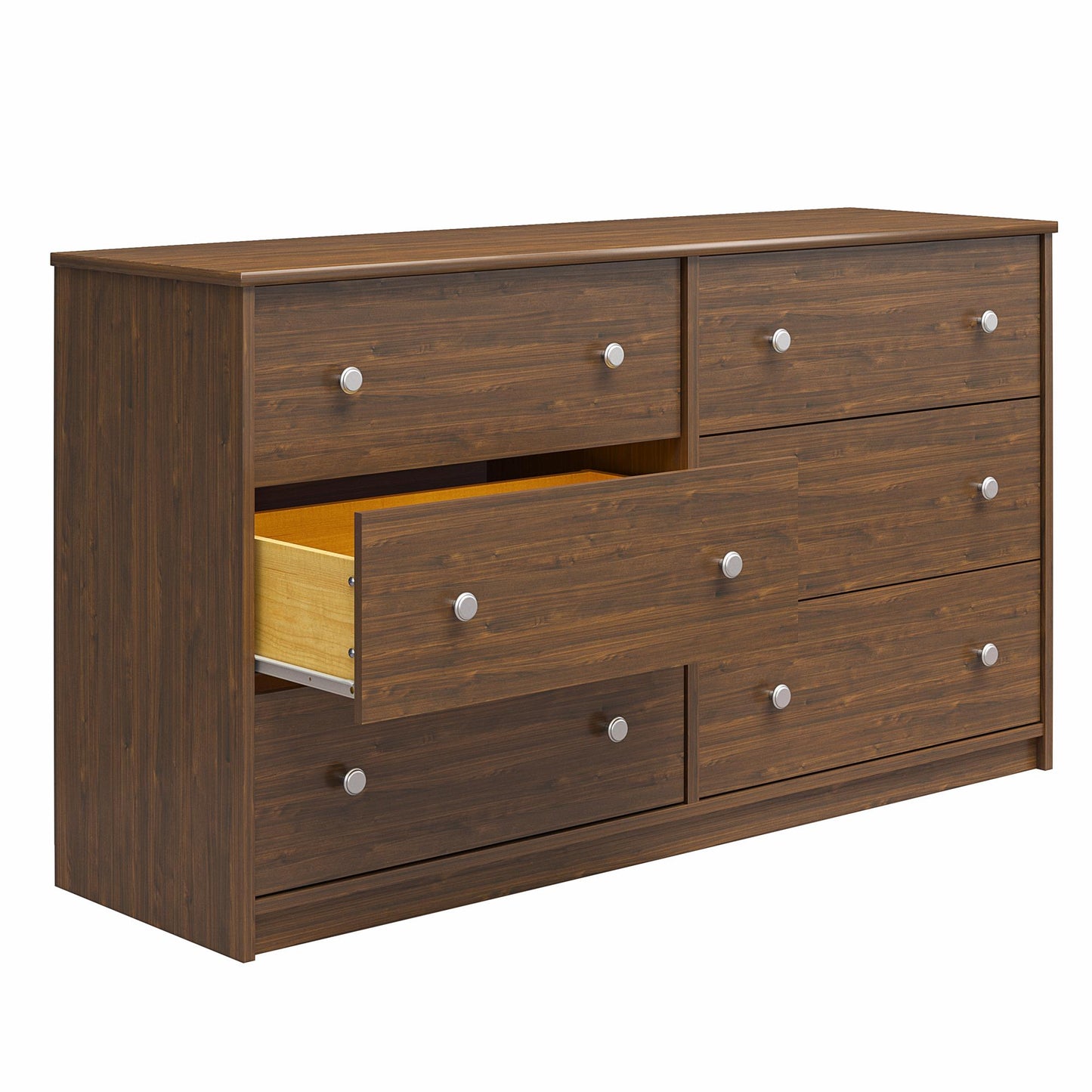 Ellwyn 6 Drawer Wide Dresser with Included Wall Anchor Kit - Saint Walnut