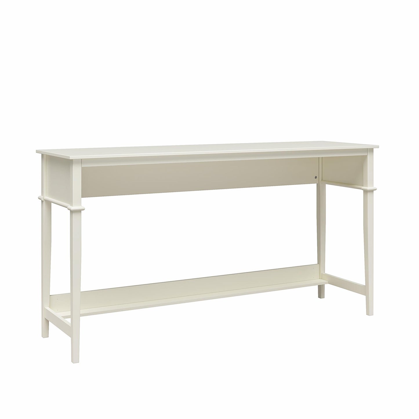 Franklin Painted Sofa Table / Extra Wide Desk with Foot Rest - White