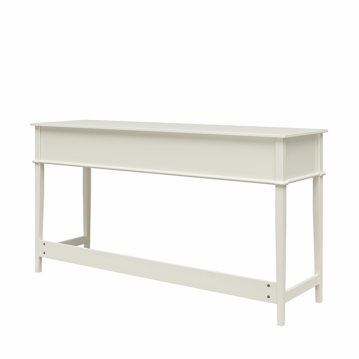 Franklin Painted Sofa Table / Extra Wide Desk with Foot Rest - White