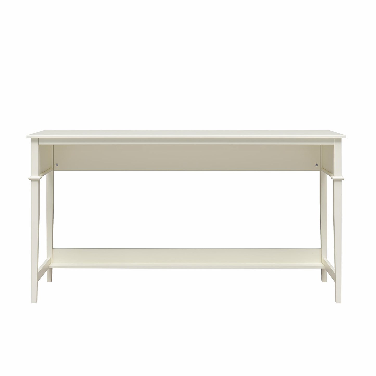 Franklin Painted Sofa Table / Extra Wide Desk with Foot Rest - White