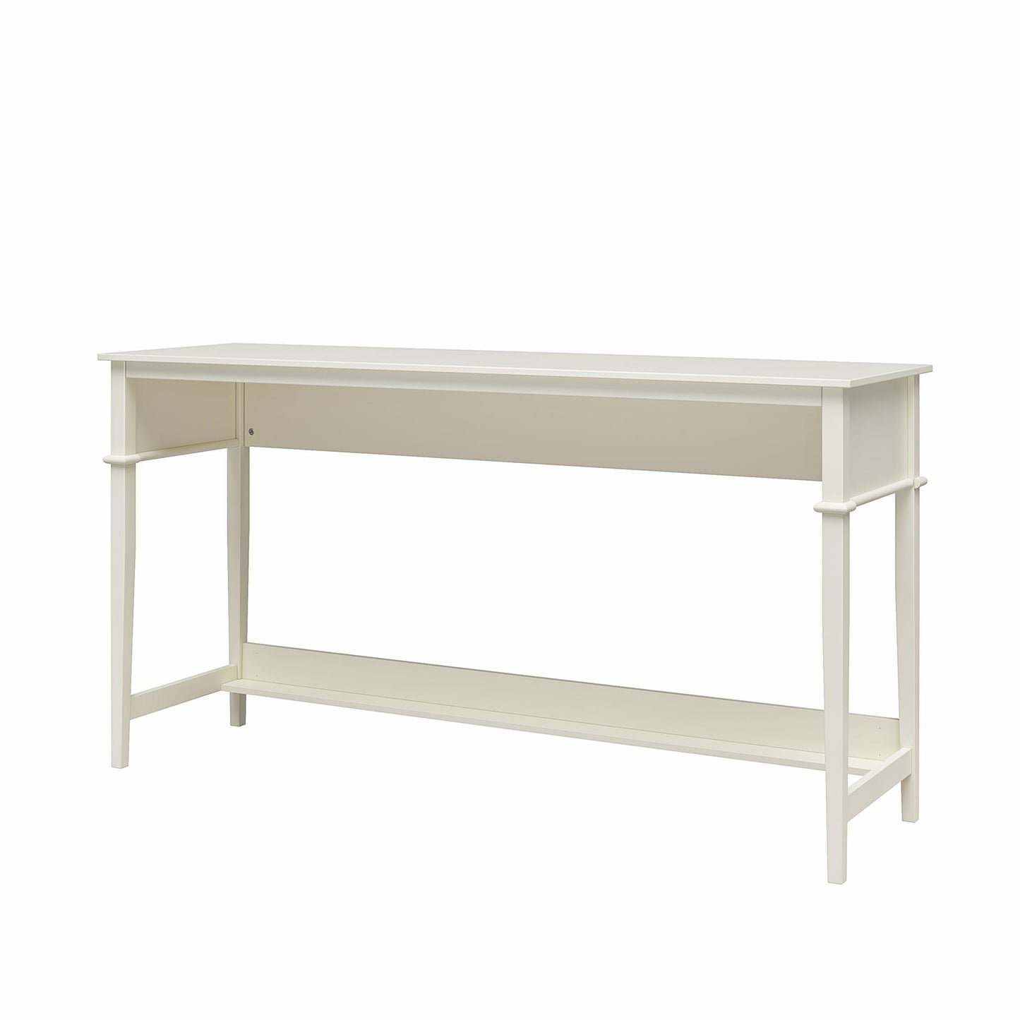 Franklin Painted Sofa Table / Extra Wide Desk with Foot Rest - White