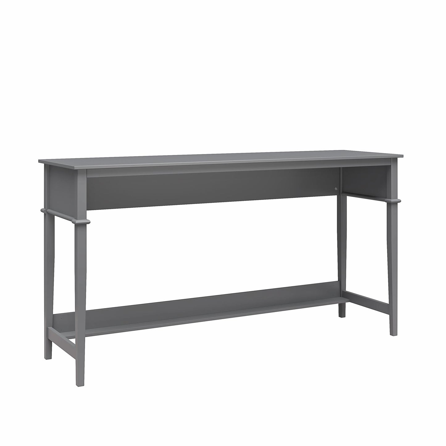 Franklin Painted Sofa Table / Extra Wide Desk with Foot Rest - Gray