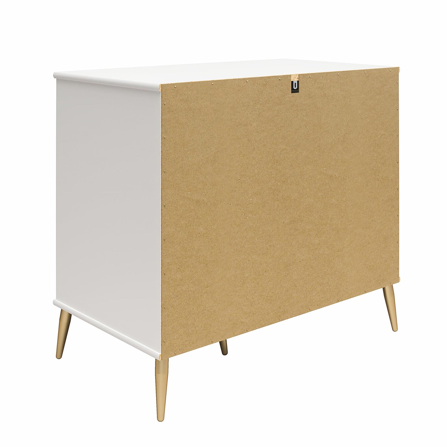 Little Seeds Valentina Asymmetrical 3 Drawer / 1 Door Convertible Dresser - White