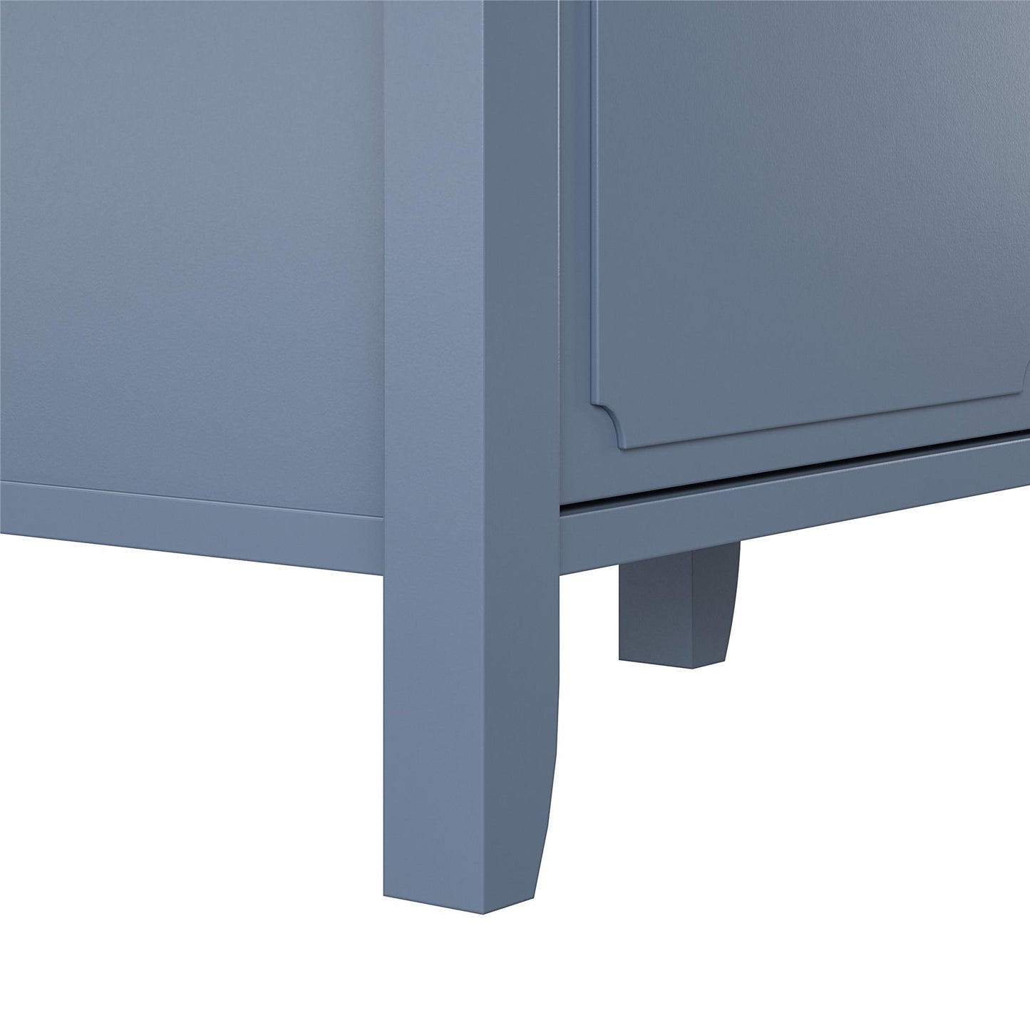 Her Majesty 4 Drawer/2 Door Wide Dresser, Blue - Blue
