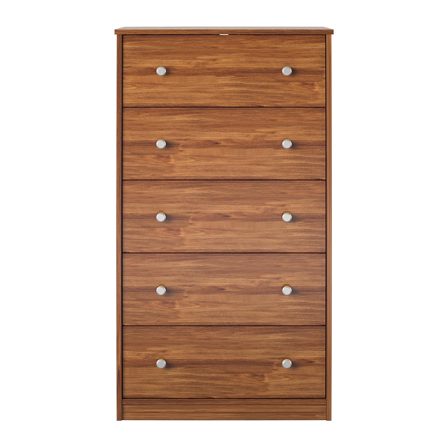 Ellwyn Tall 5 Drawer Dresser, Brown Oak - Bank Alder