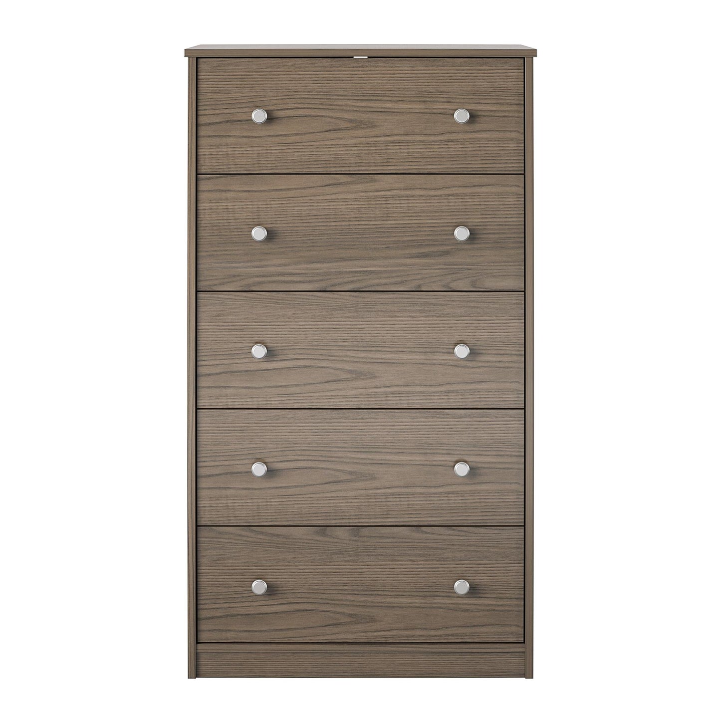 Ellwyn Tall 5 Drawer Dresser, Medium Brown - Brown Stanton Ash