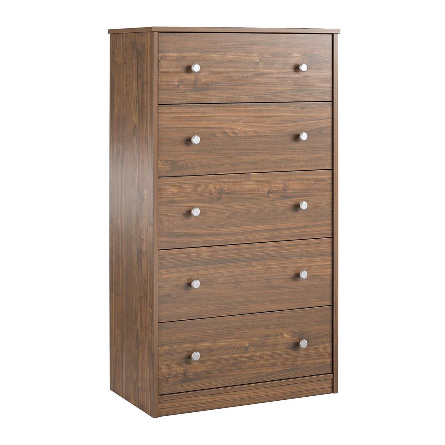 Ellwyn Tall 5 Drawer Dresser, Walnut - Saint Walnut