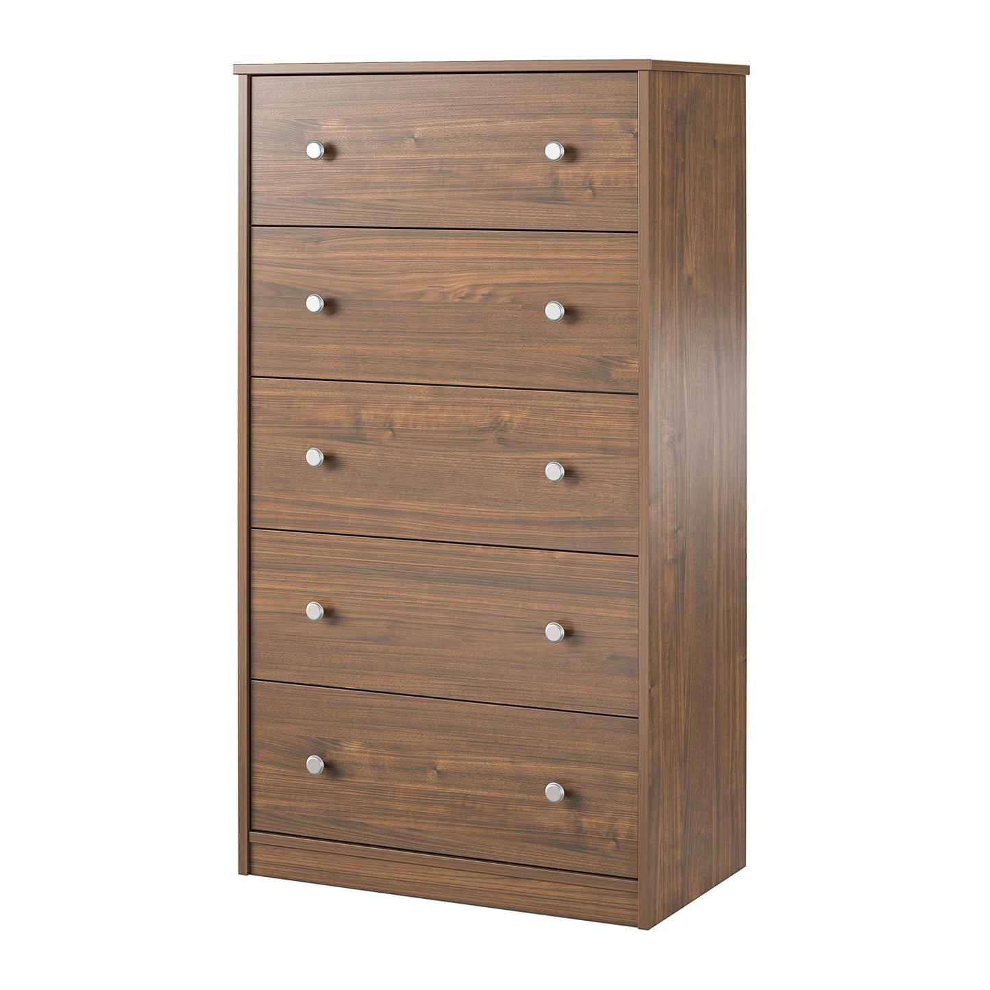 Ellwyn Tall 5 Drawer Dresser, Walnut - Saint Walnut