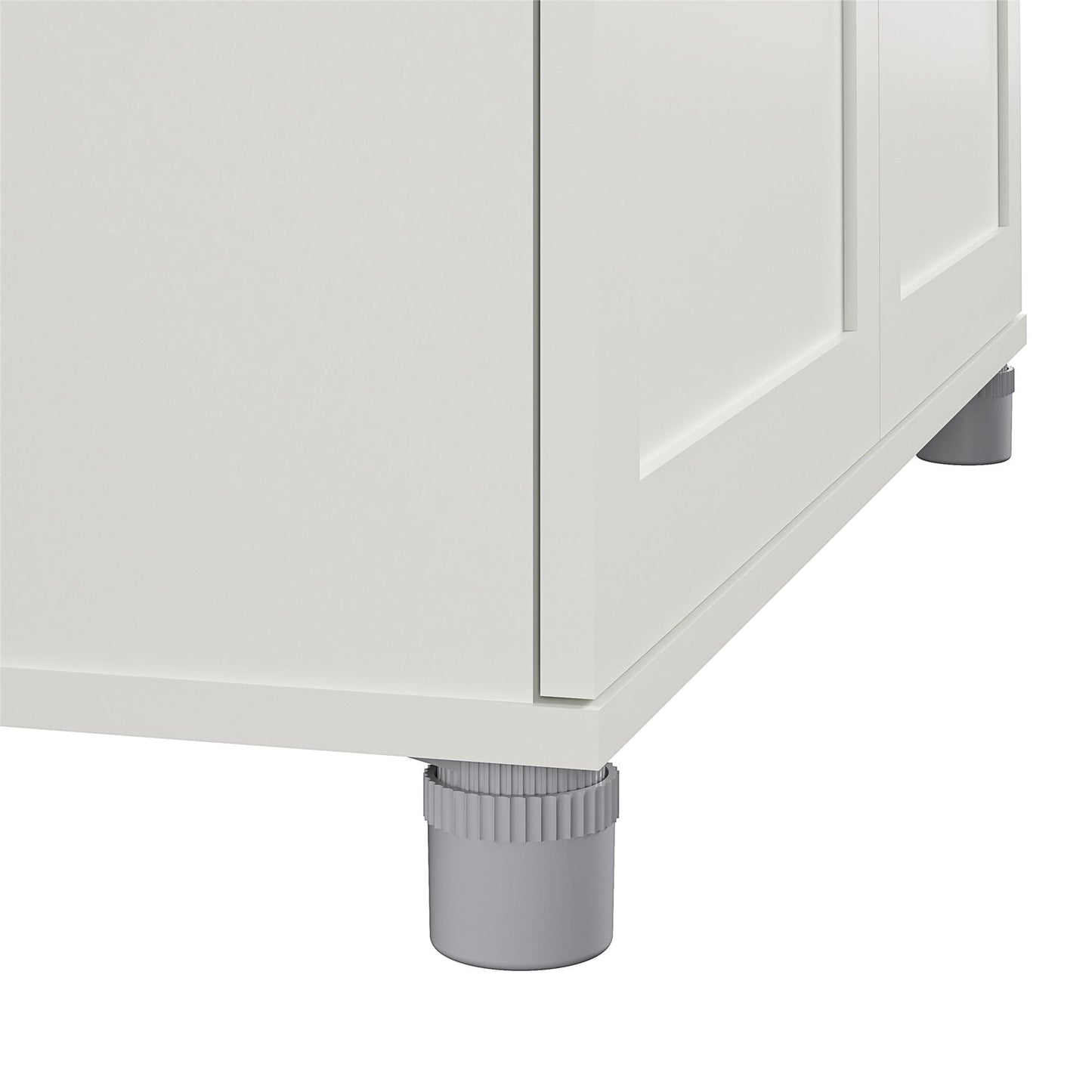 Lory Framed 36In Utility Cabinet - White