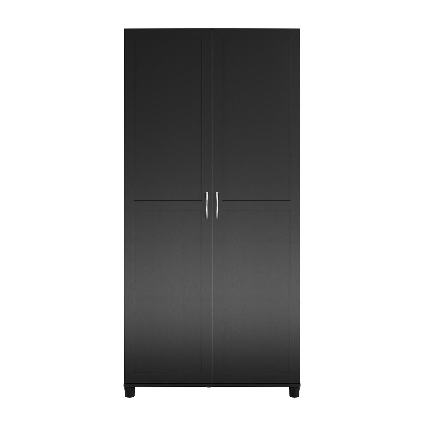Lory Framed 36In Utility Cabinet - Black