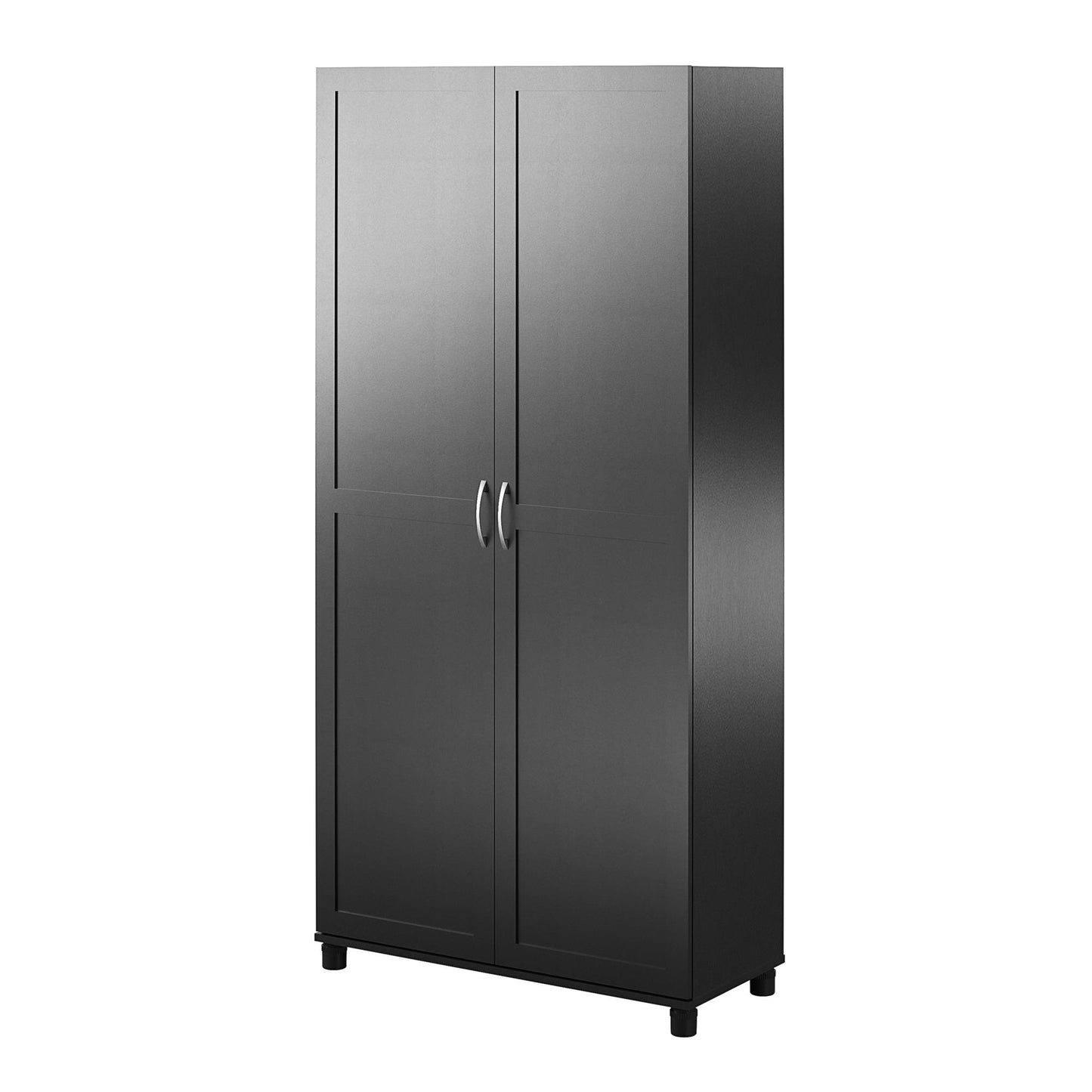Lory Framed 36In Utility Cabinet - Black